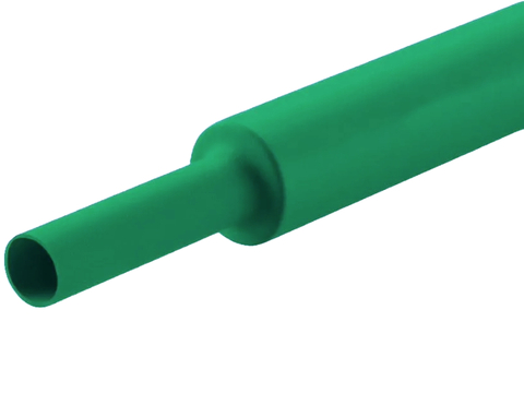 Espaguete termo retratil 6,4mm verde TT