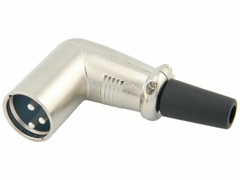Plug XLR macho 90 graus pgcn0012 Storm