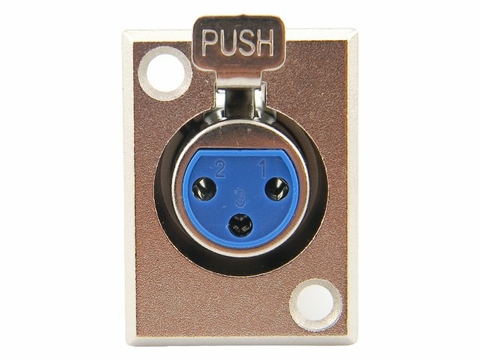 Conector XLR femea painel 6411 Mxt