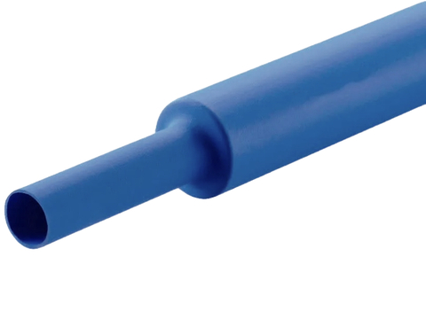 Espaguete termo retratil 6,4mm azul TT