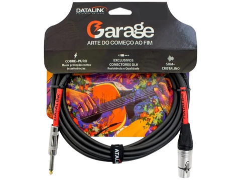 Cabo P10 mono macho para XLR femea 10m Garage Datalink