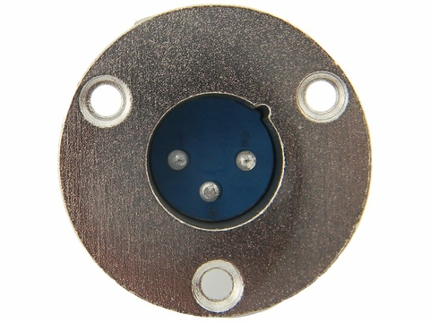 Conector XLR macho painel redondo Aubor