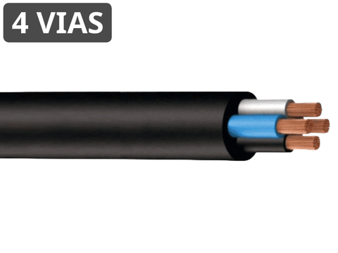 Cabo PP flexivel 4 x 2,50mm preto Controller