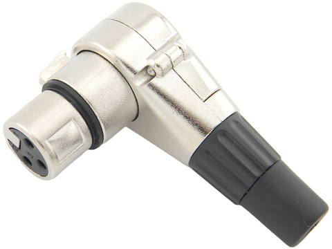 Plug xlr femea 90 graus 641608 Mxt