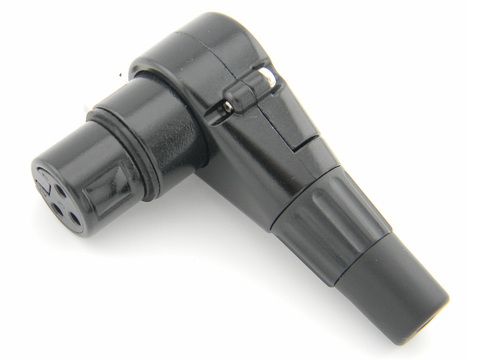 Plug xlr femea 90 graus 641610 Mxt