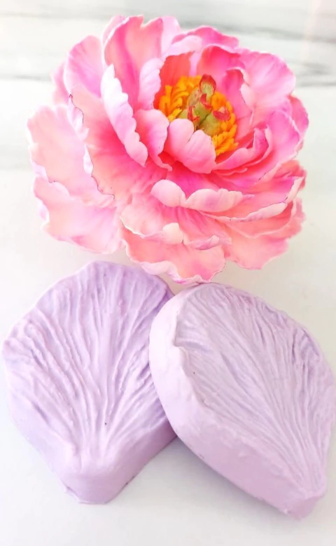 Molde Silicone Frisador Pétala Da Flor Peônia M