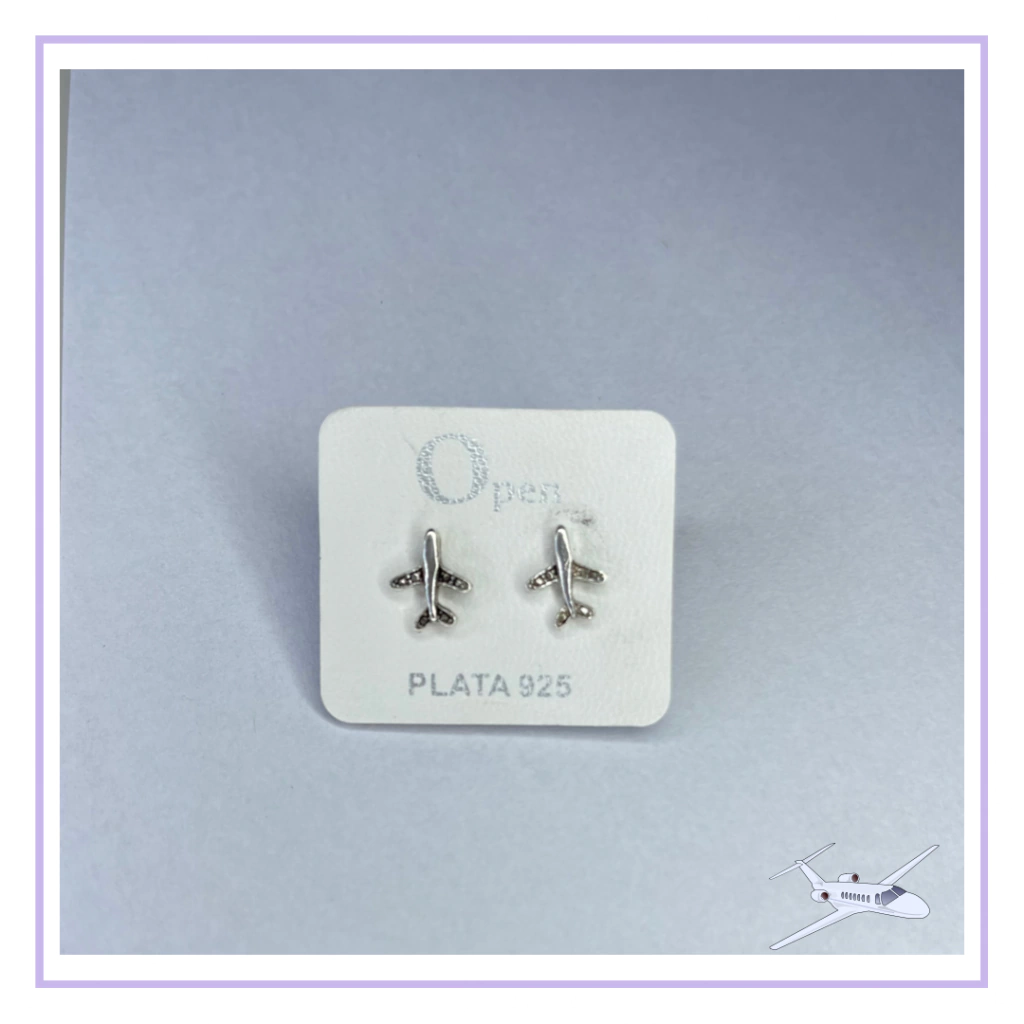 Aros Avion - Plata 925