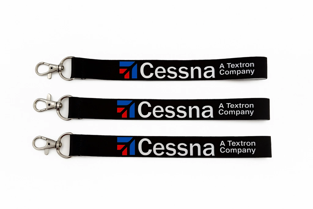 Llavero cinta Cessna Negro