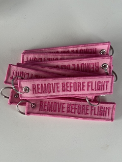 Llavero Remove Before Flight Rosa