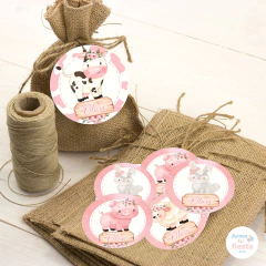 La Granja Acuarela Rosa - Arma Tu Fiesta Kits 