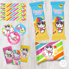 Hello Kitty Verano Pool Party - Arma Tu Fiesta Kits 