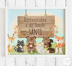 Animales del Bosque Acuarela - comprar online
