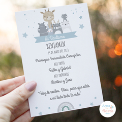 Animales Nórdicos Celeste - Arma Tu Fiesta Kits 