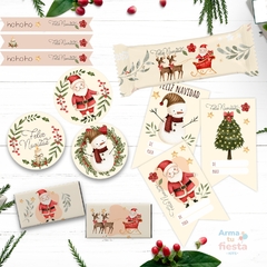Navidad Santa en internet