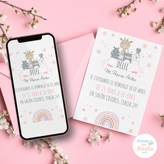 Animales Nórdicos Rosa - comprar online