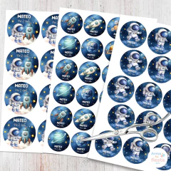 Imagen de Astronautas, Galaxia, Espacio