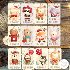 Felices Fiestas, Navidad, Tarjetas, Tags Mod 5 - comprar online
