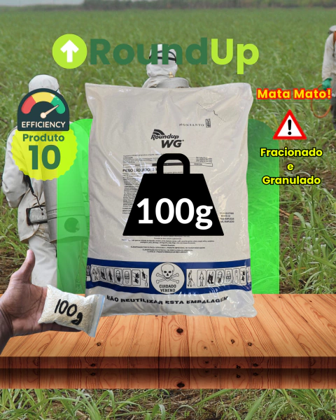 100g de Roundup granulado fracionado Herbicida de Alta Eficiência