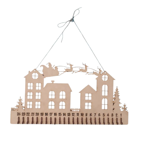 Calendario de adviento pared - 24 días