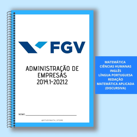 Apostila FGV SP Administração de Empresas (2014.1-2021.2)
