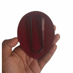 Bolachão distintivo em couro com brasão - Secretário municipal segurança pública personalizado com o estado - comprar online