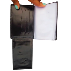 Carteira em couro com 2 brasões - Personalize - Loucos Por Carteiras