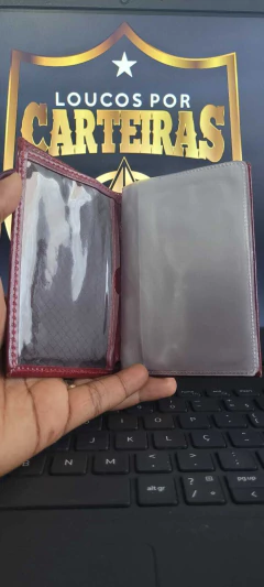 Imagem do Carteira em couro com 2 brasões - Advogado personalizado com nome