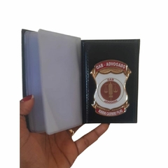 Carteira em couro com brasão - OAB Advogado personalizado com nome - comprar online
