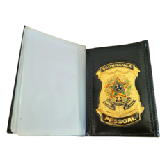 Carteira em couro com brasão - Segurança pessoal - comprar online
