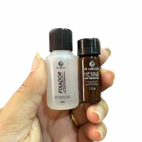 Henna para Sobrancelha - Castanho Escuro - Di grezzo