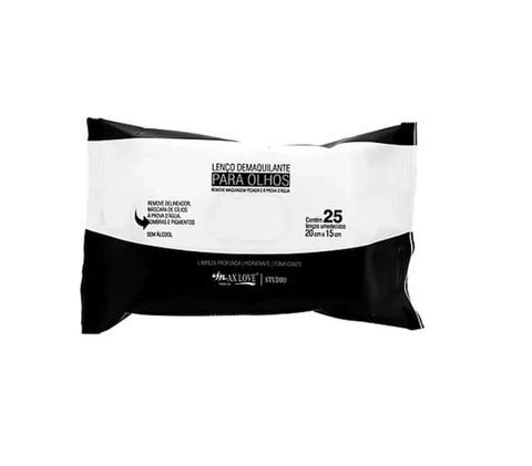 Lenço Demaquilante Para Olhos - Max Love