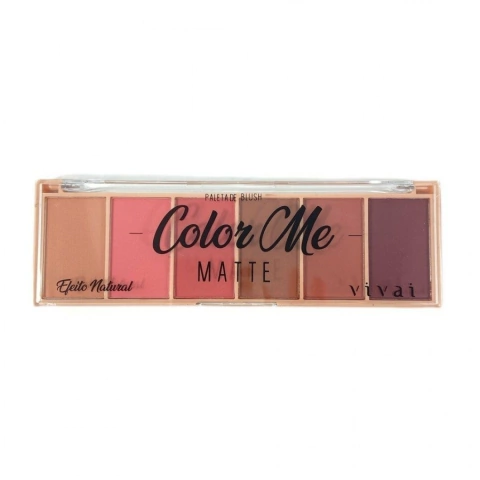 Paleta de Blush 6 Cores Matte Color Me - Vivai - 2004.4