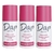 Dap Desodorante Hipoalergênico Roll-on 55ml Kit 3un - RG Cosméticos