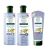 Flores e Vegetais Pós Química Kit Shampoo+Cond+Máscara