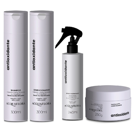 Acquaflora Kit Completo Antioxidante Cabelo Secos&Danificado