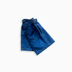 SHORTS INFANTIL BASIC AZUL BAHAMAS (FIVELA) - NINO BOYSWEAR
