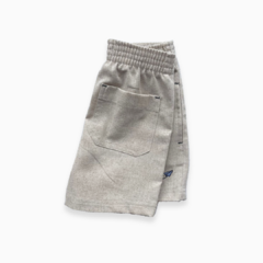 SHORTS ADULTO LINHO NATURAL
