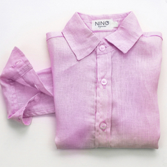 CAMISA LINHO ADULTO ROSA