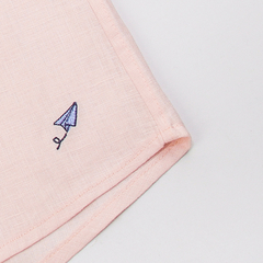 CAMISA LINHO INFANTIL ROSA BEBÊ