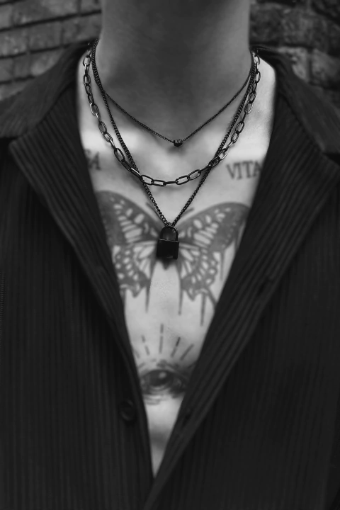 Set de Cadenas triple collar Black Brixton