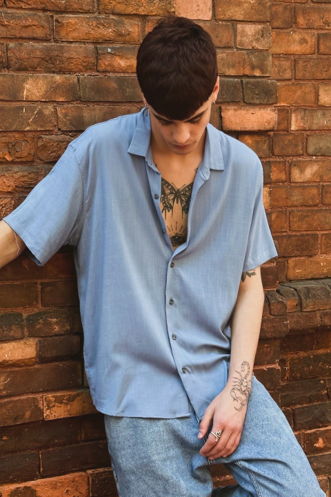 Camisa de Lino Denim