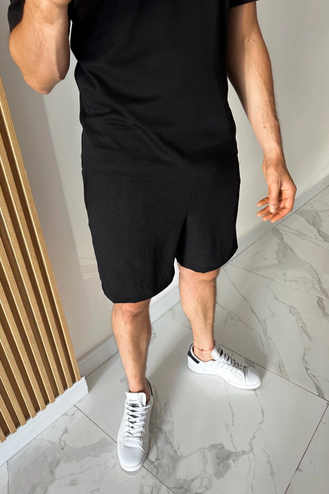 Short Nomad black lino