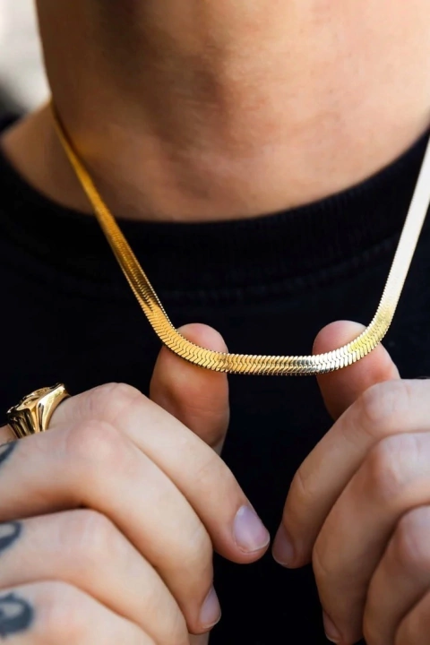 Cobra Chain Gold 3 y 4mm