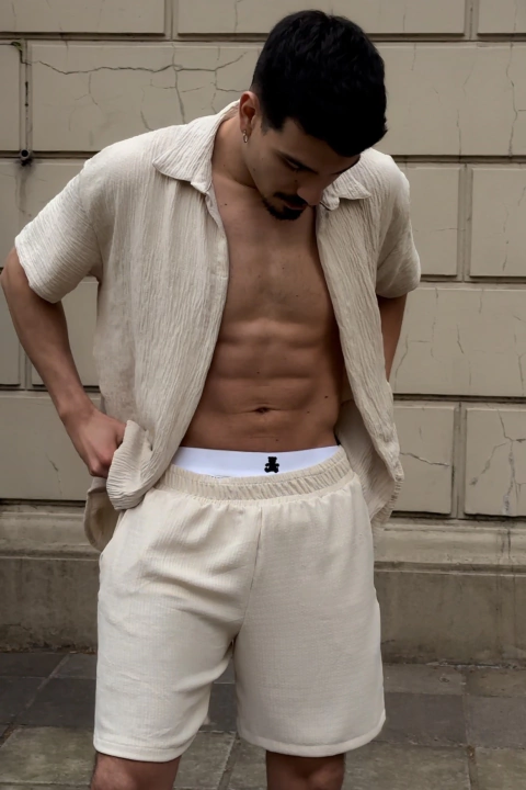Short Nomad Lino Cream