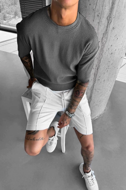 Remera Jordan Ribbed grey