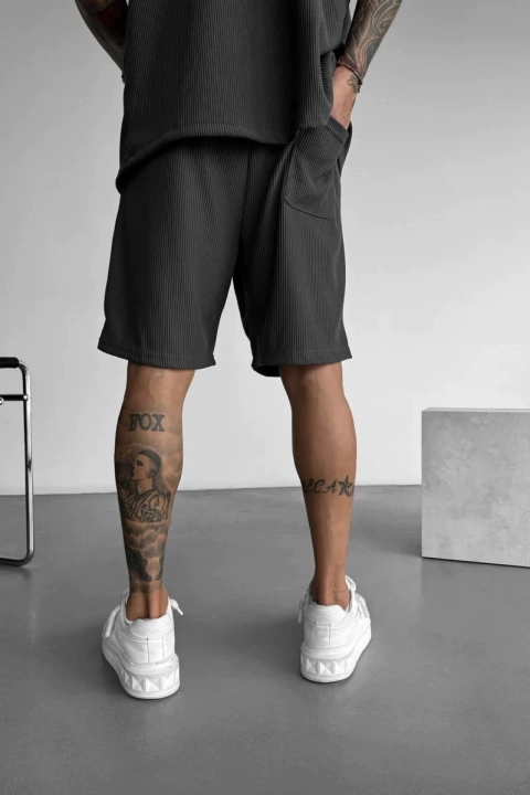 Short Jordan Ribbed Grey