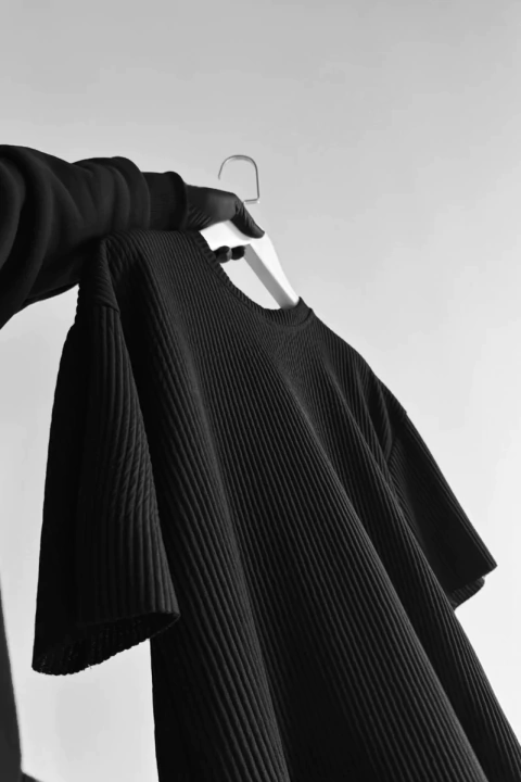 Remera Jordan Ribbed black