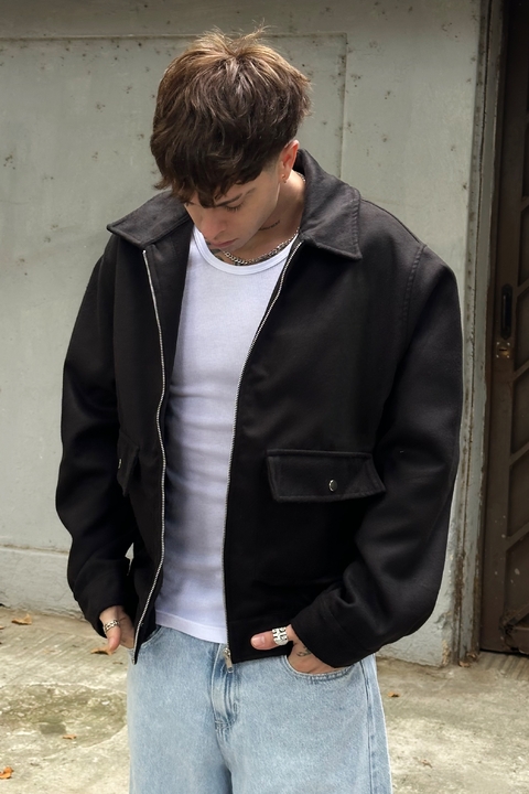 Void - Campera estructurada de paño - comprar online