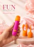 FUN Vibrador Bullet 4 em 1 Good Vibres - Airumã Lingerie I Lingeries Lindas e Sensuais para todos os Momentos I Enviamos para todo Brasil