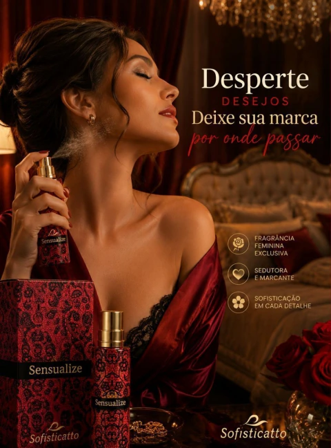 Perfume Feminino Sensualize Afrodisíaco 30ml – Desperte sua Presença e Encante por Onde Passar